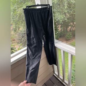 Black Suede Pants